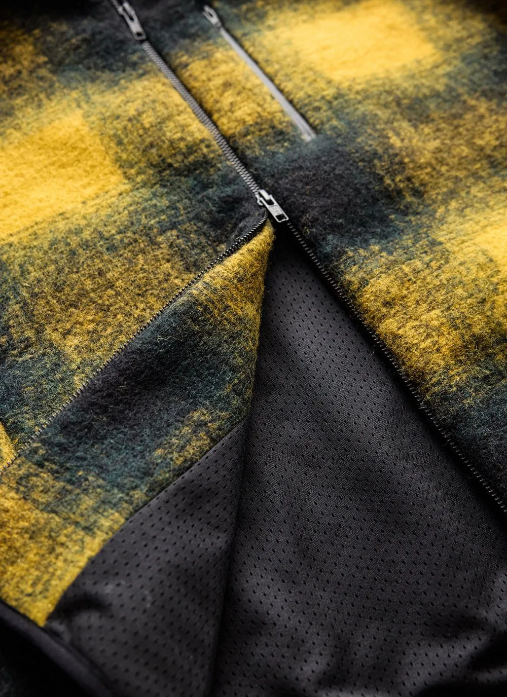 Check Anderson Wool Fleece | Wool | Mustard