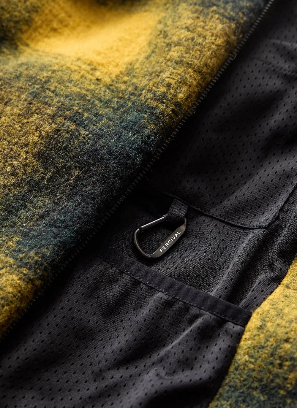 Check Anderson Wool Fleece | Wool | Mustard