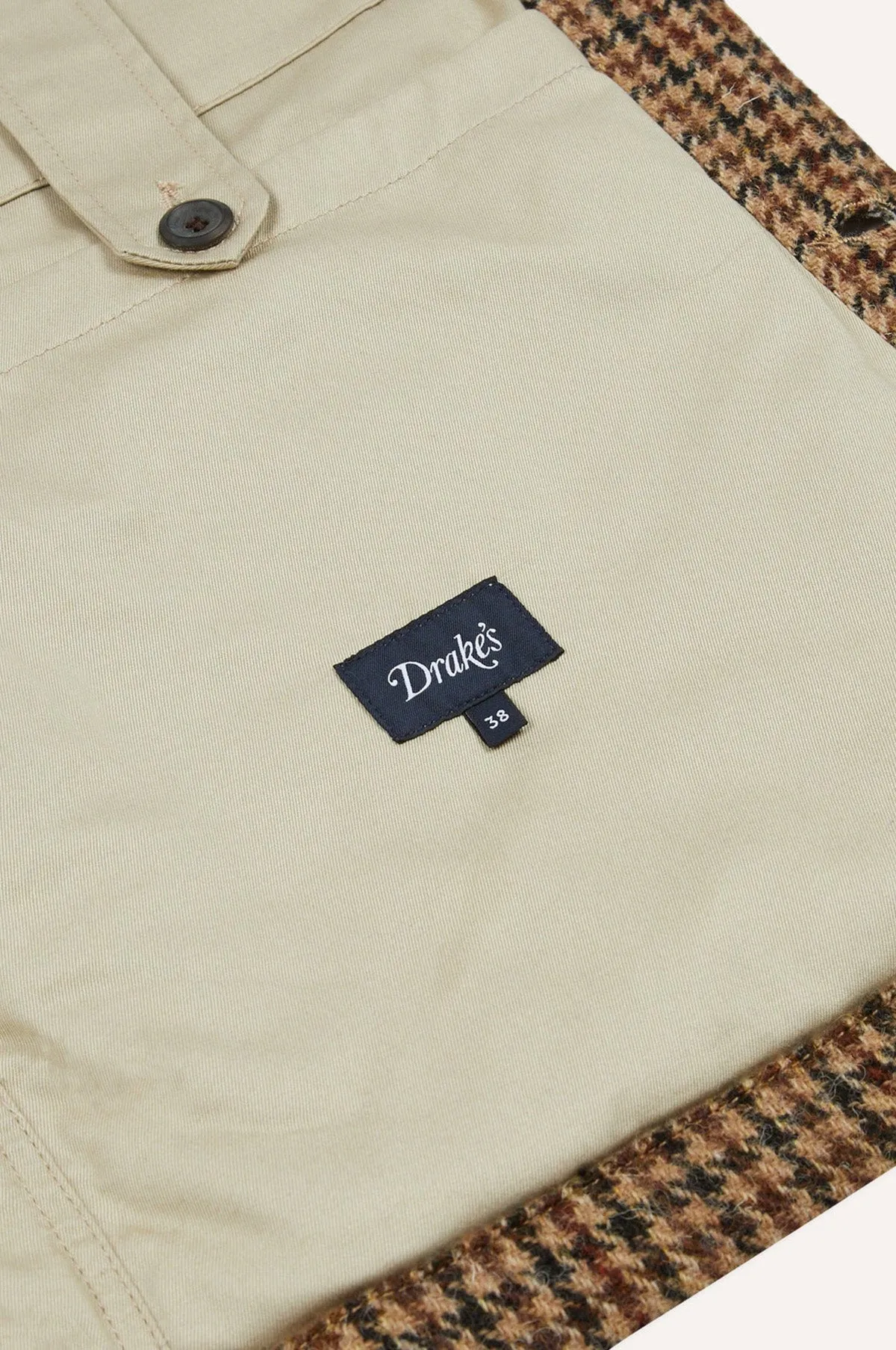 Checked Donkey Chore Jacket Line Tweed Brown Check