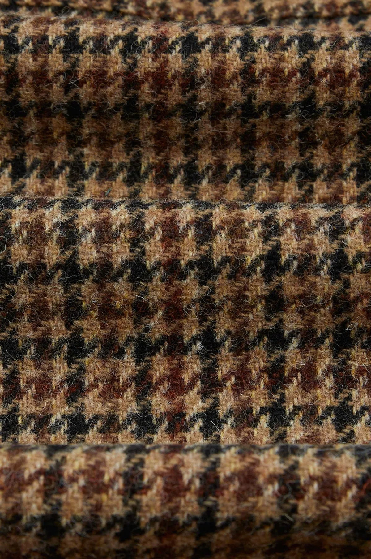 Checked Donkey Chore Jacket Line Tweed Brown Check