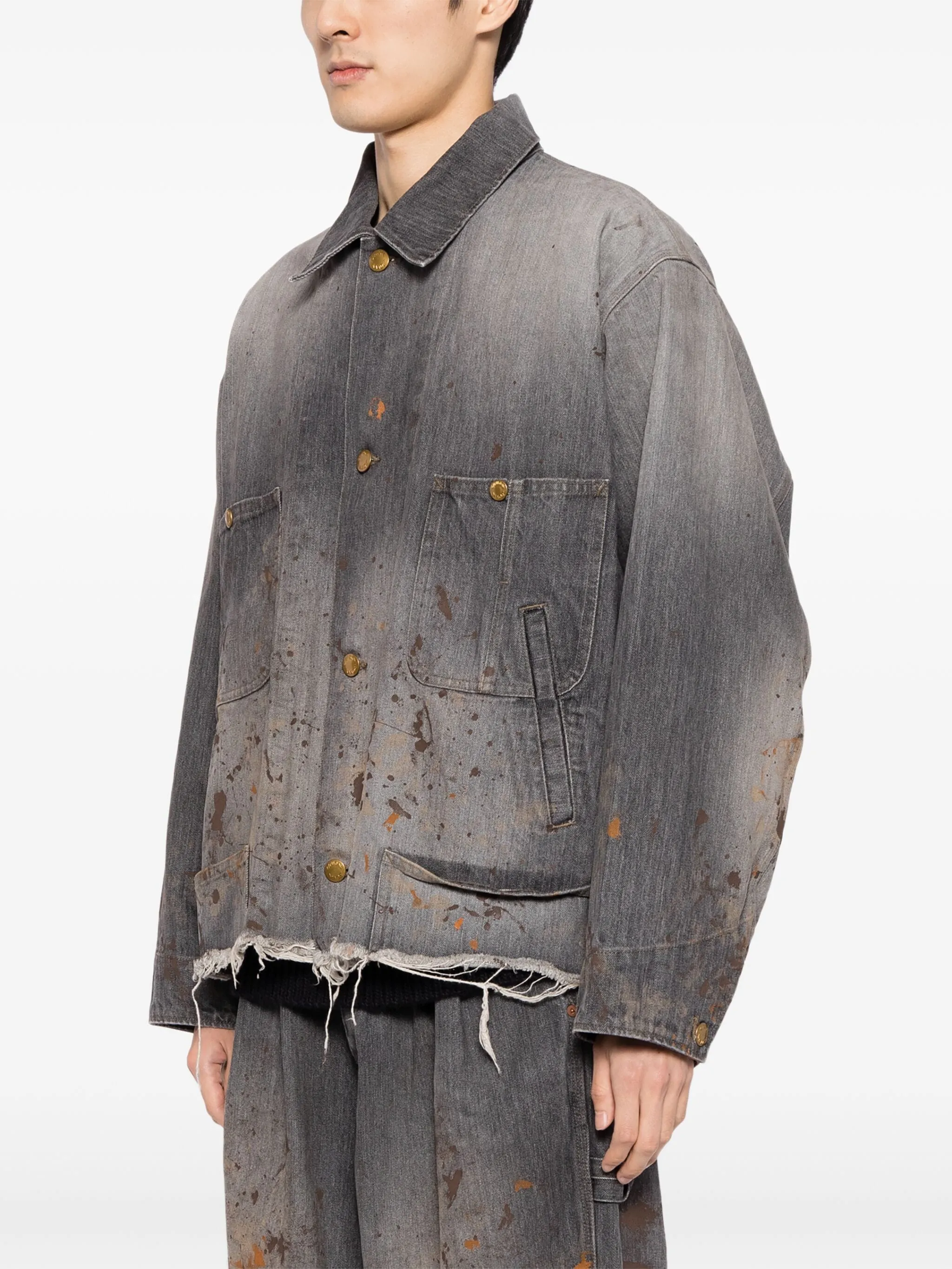 Cut Off Denim Coverall