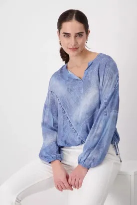 DENIM PRINT TEE - 408185MNR