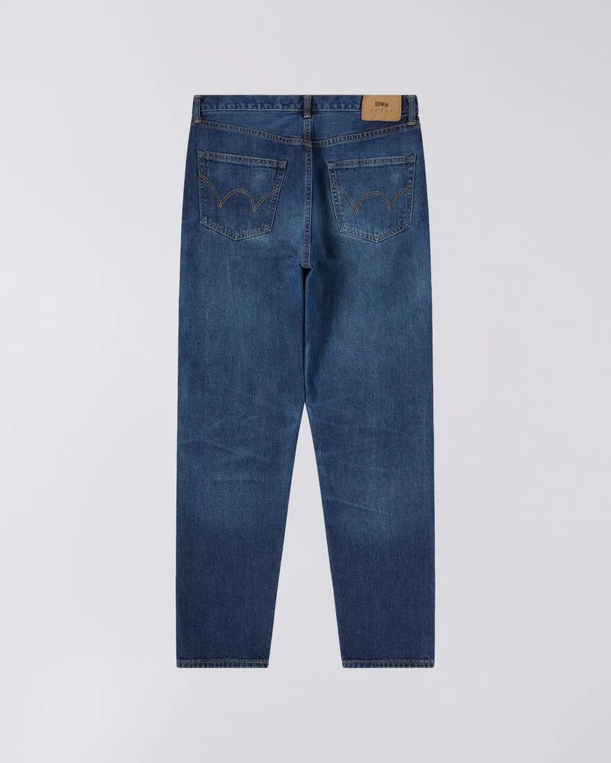 EDWIN Regular Tapered Jeans Blue Mid Dark Used Made In Japan