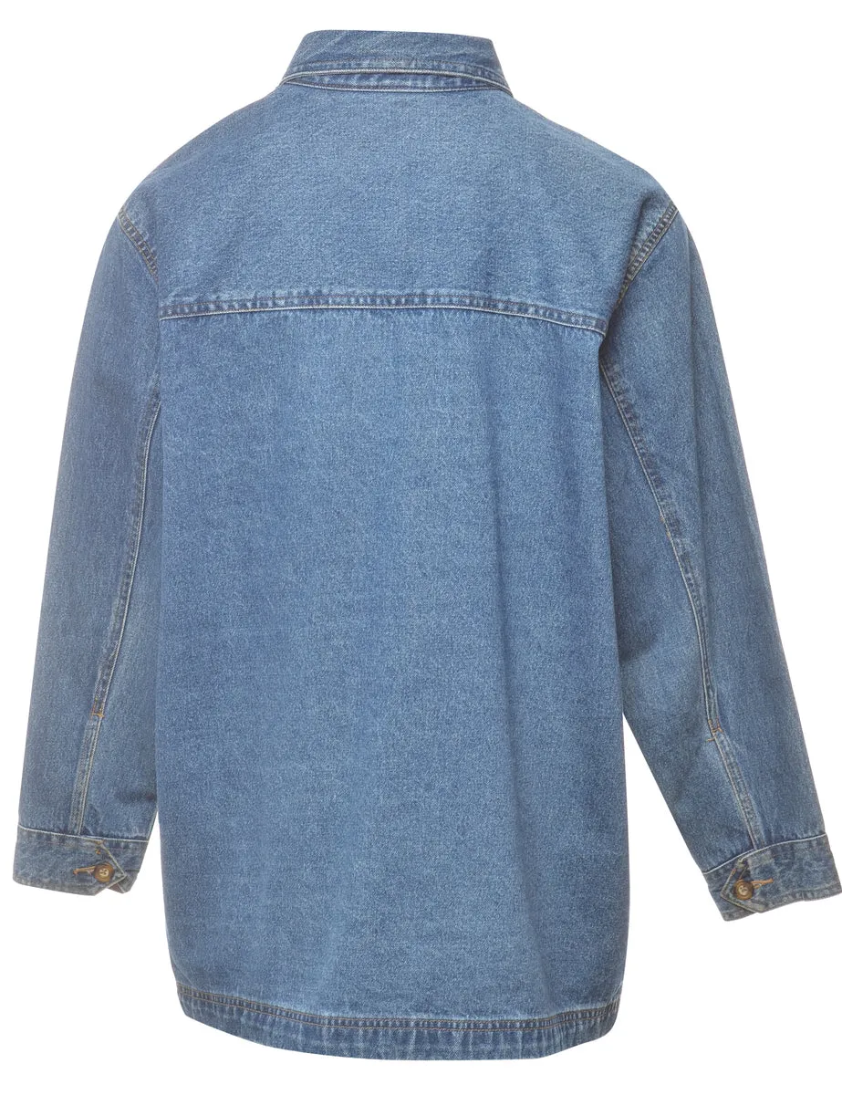 Extra Long Denim Jacket - M