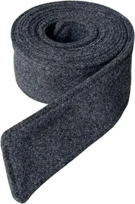 Fendawn Strive Double-Sided Coat Decorative Wide Clothes Belt Bow Tie Gray, Medium