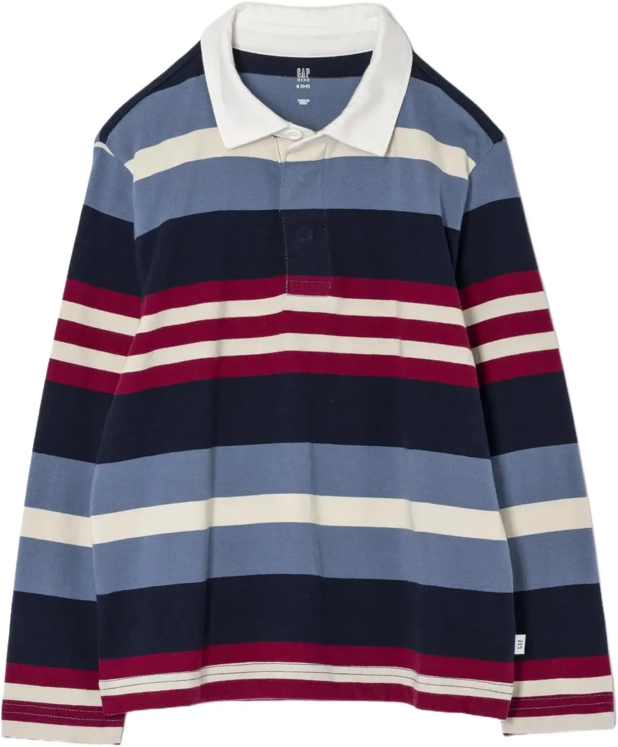 GAP Boys' Long Sleeve Rugby Polo