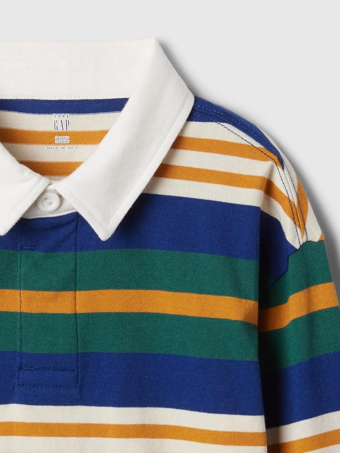 GAP Boys' Long Sleeve Rugby Polo