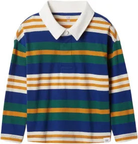 GAP Boys' Long Sleeve Rugby Polo