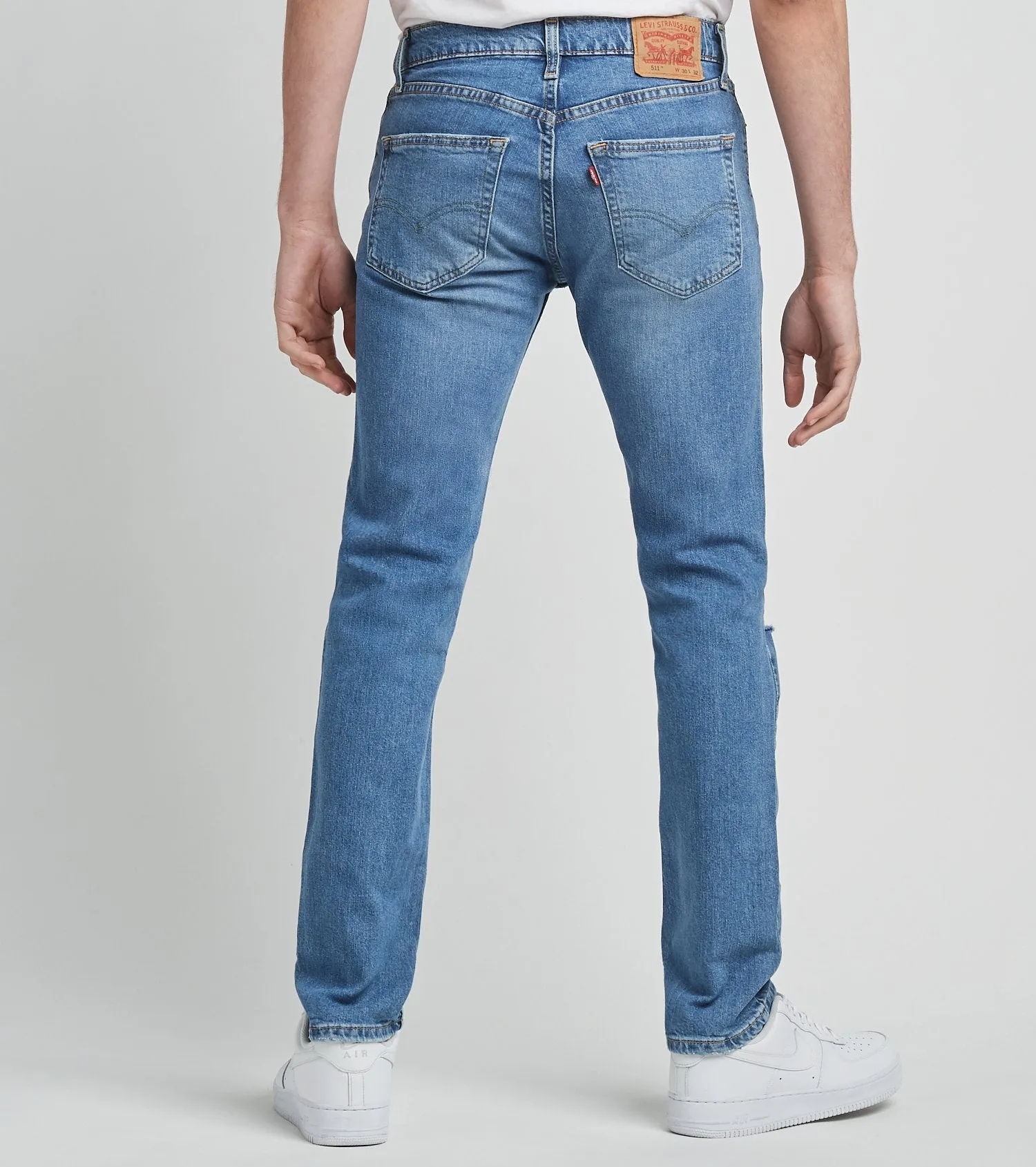 Levis Strauss & Co - 511 FLEX Men’s - Denim knee ripped