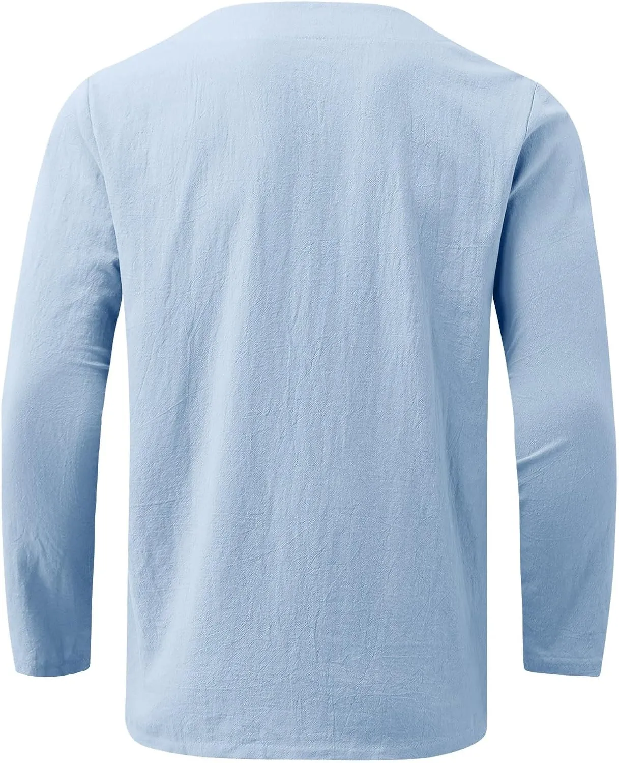 Men's Casual Solid Splice V Neck Blouse Drawstring Long Sleeve Tops T Shirt T Shirts for Men