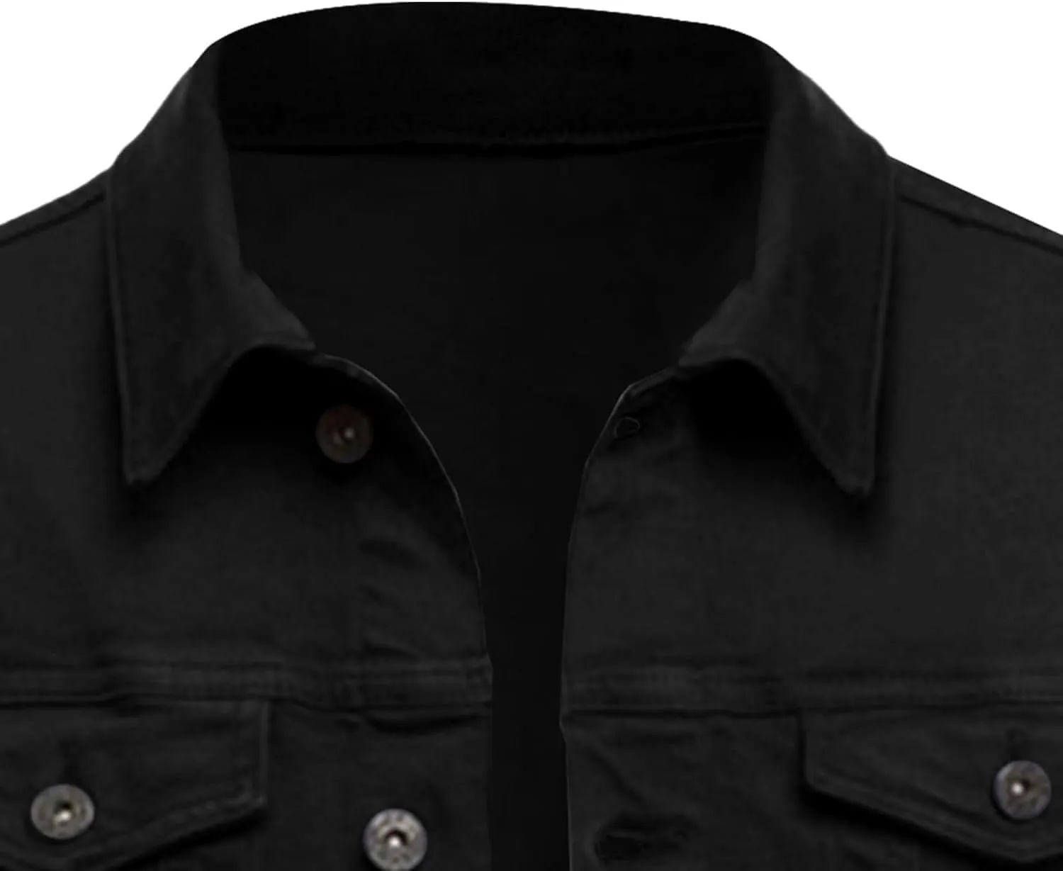 Men's Loose Plus Size Casual Jean Jacket Spring Autumn Denim Jacket Classic Trucker Style Slim Fit Outerwear