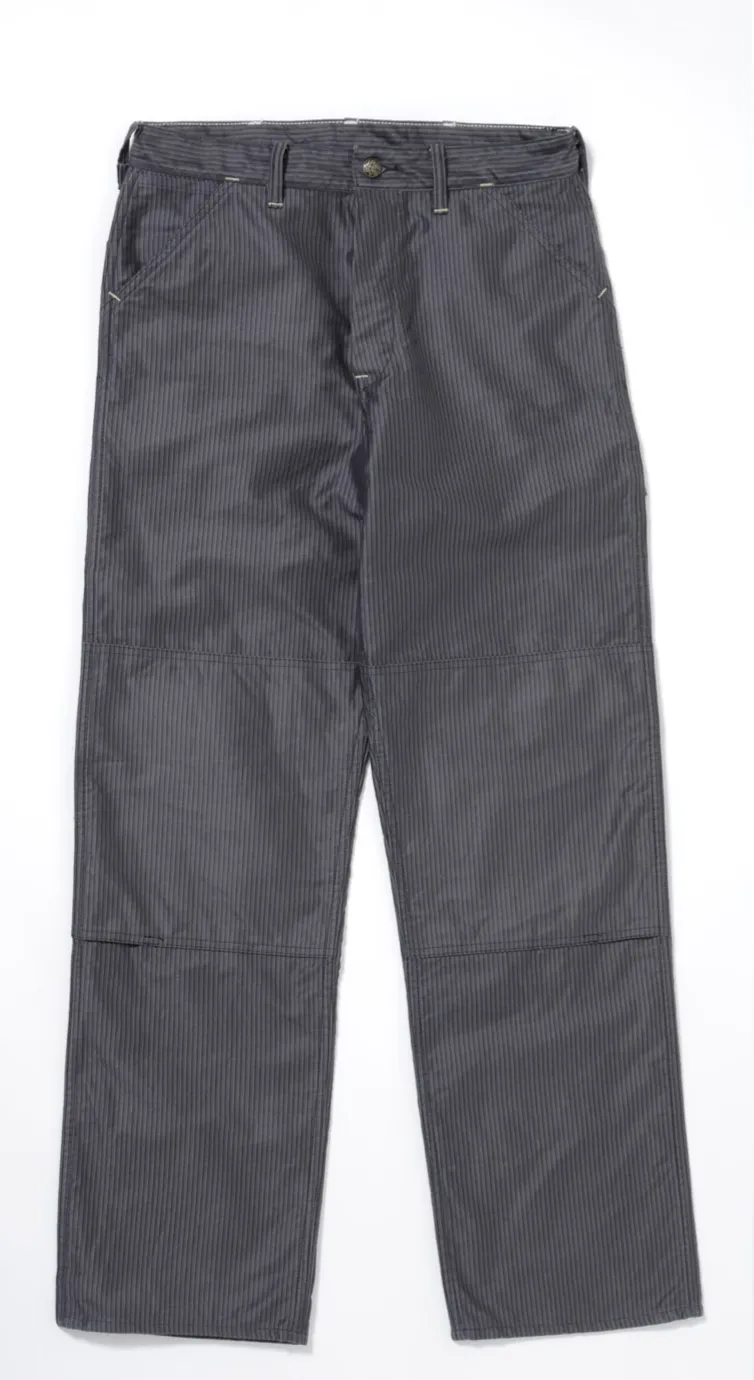 Sugar Cane, Work Pants, Gray Print Moleskin