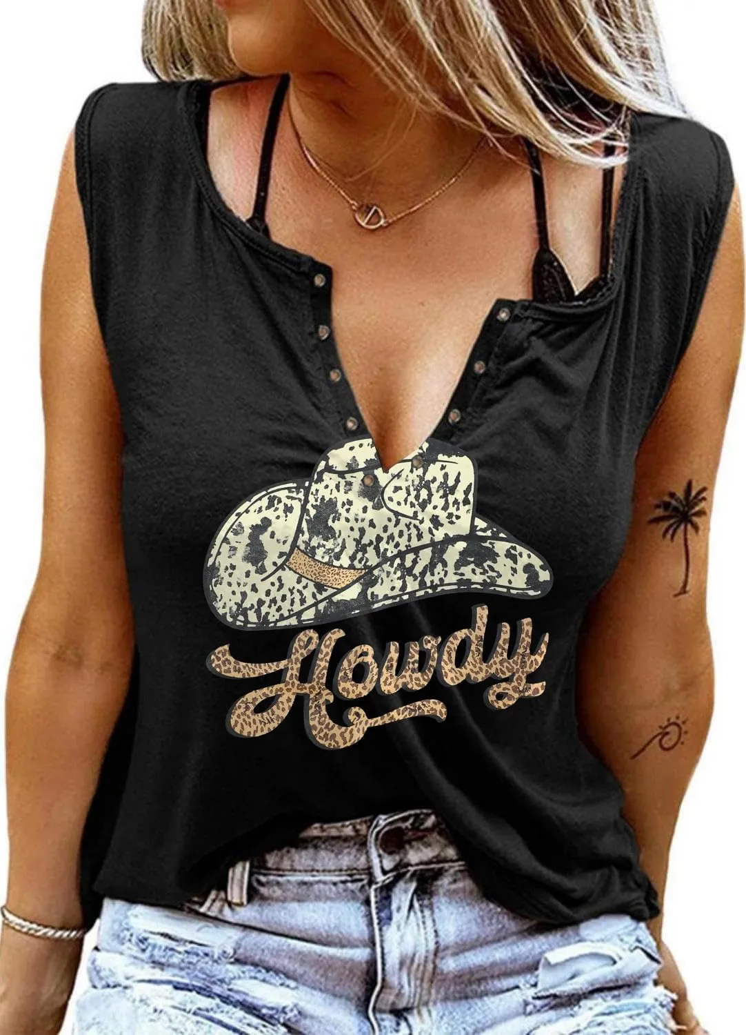 Tank Tops for Women 2025 Country Concert Outfits for Women Cute Summer Sleeveless Tops Graphic Tees T Shirts